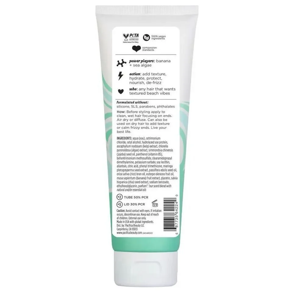 PACIFICA -Salty Waves Beach Hair Balm/4 fl oz/Create Textured Surfer-Style Waves